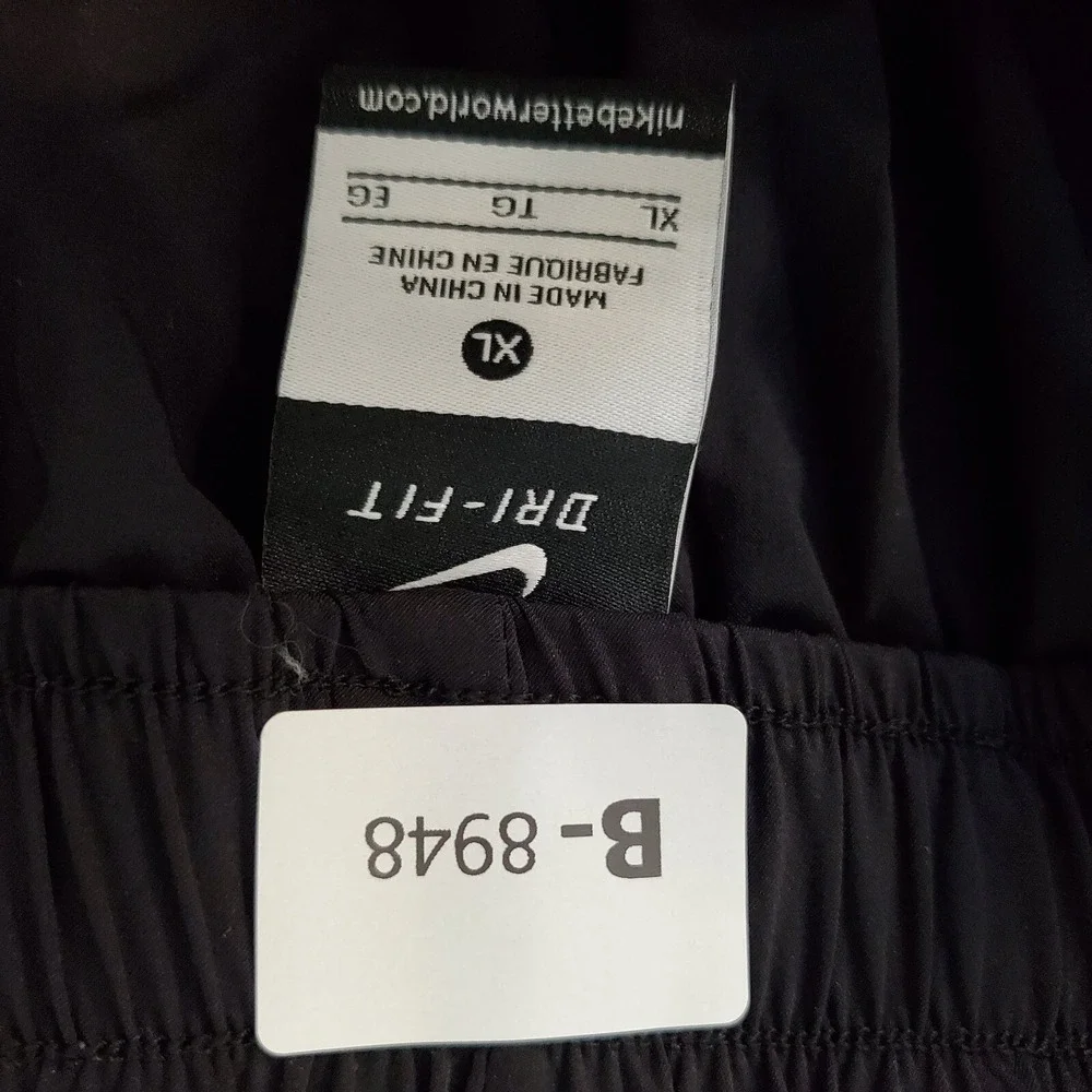 Nike‎ Women Activewear Pants XL Black Woven Bliss Skinny Jogger Logo Dri Fit